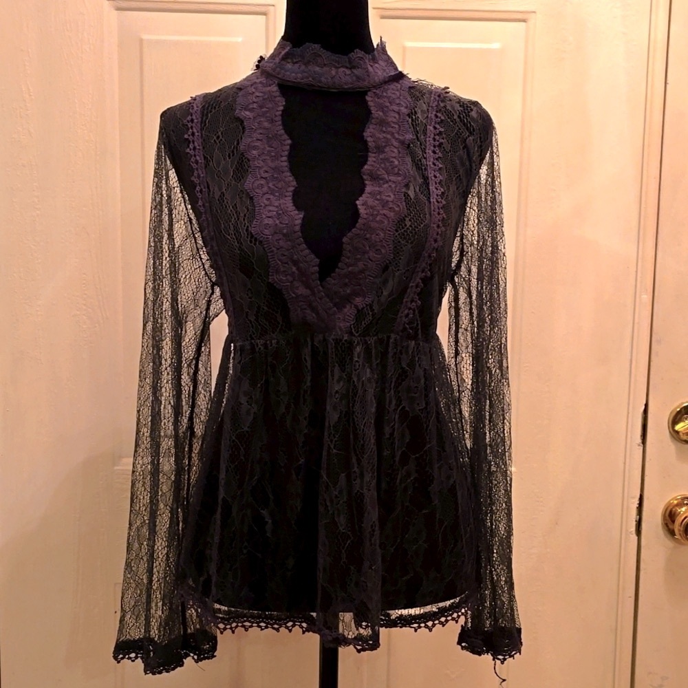 Sheer lace top #36